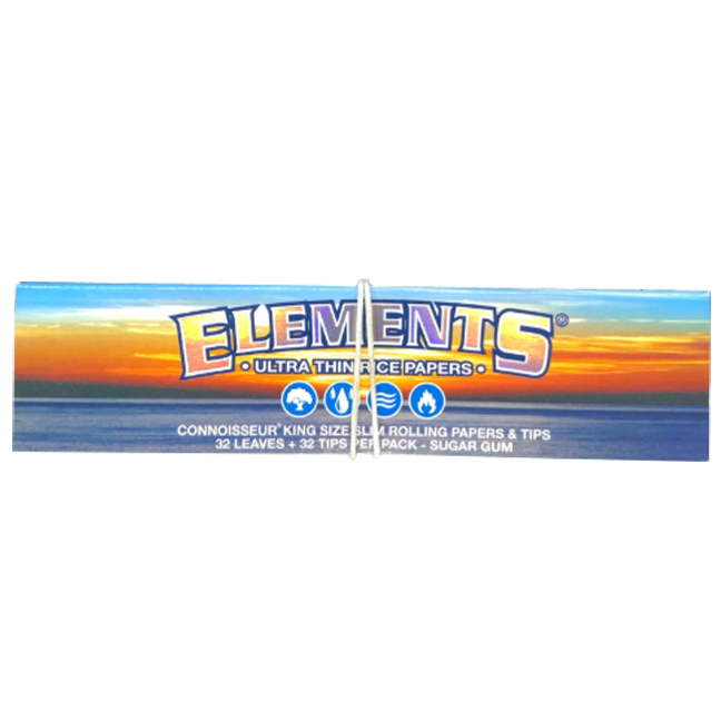 Papel King Size +Tips Connoisseur ELEMENTS
